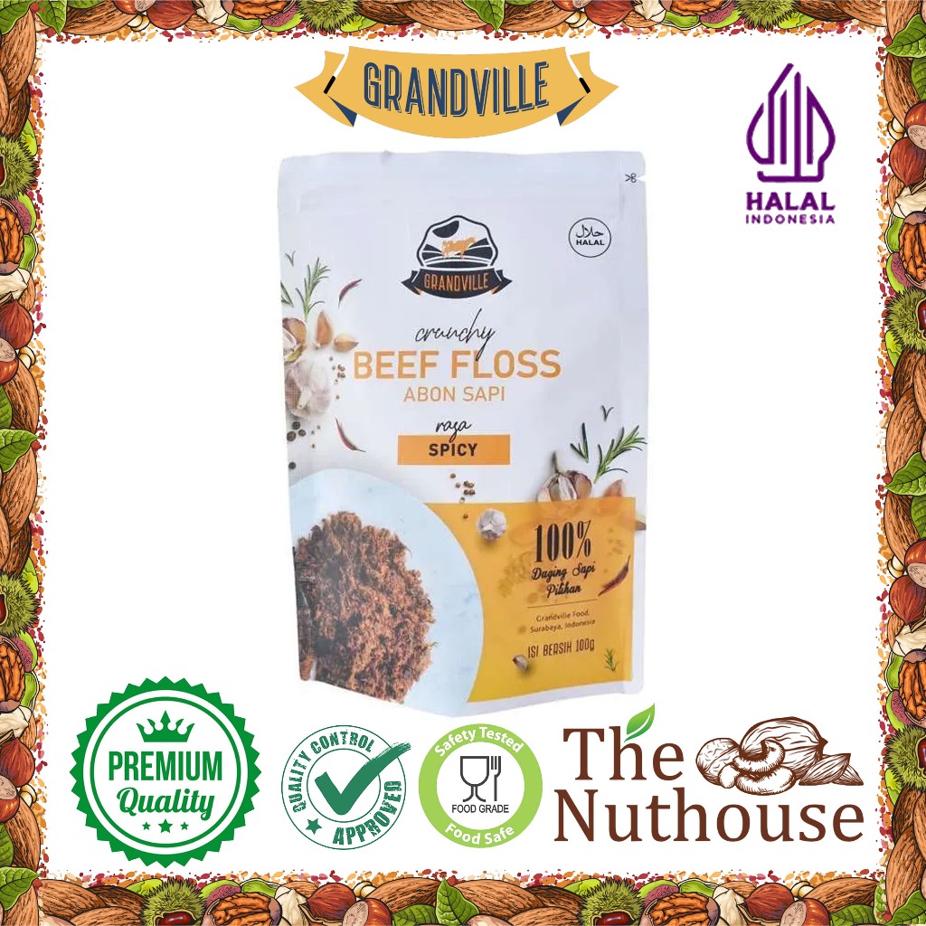 

GRANDVILLE Abon Sapi Pedas / Beef Floss Crunchy Spicy 100Gr [HALAL]