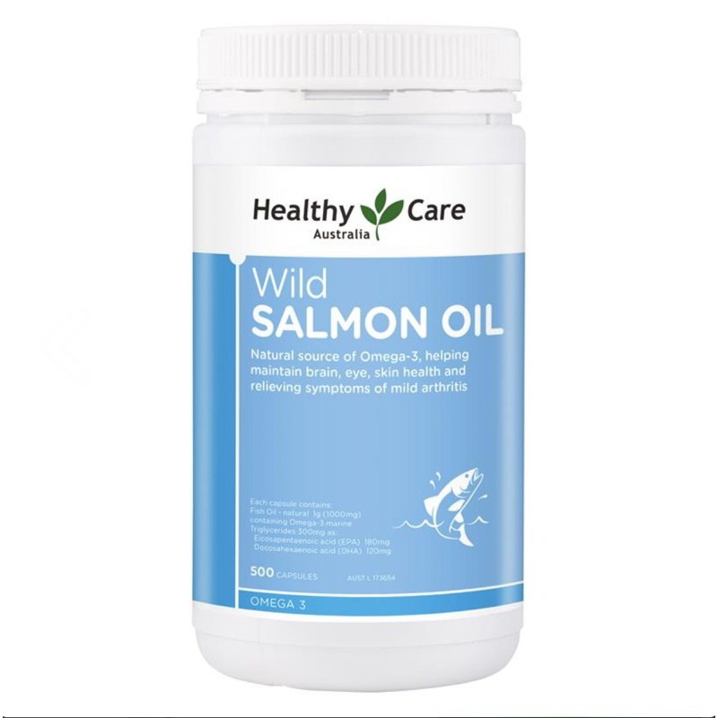 Healthy Care Wild Salmon Oil 1000mg 500 Capsules