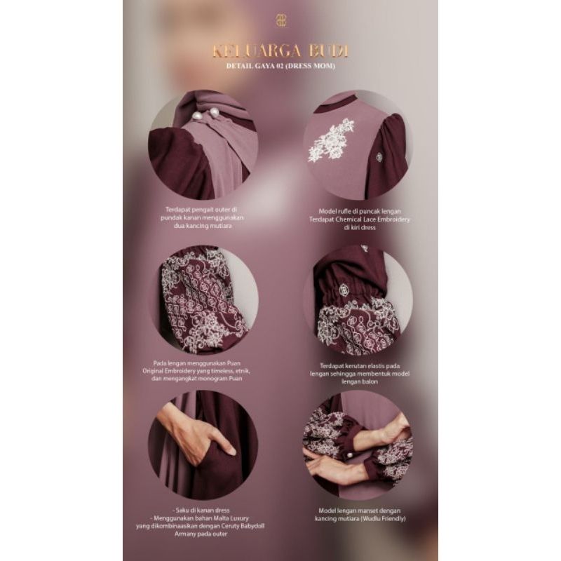 Sarimbit Keluarga Budi by Puan Dress Gaya 2 Khimar Scarf Pashmina