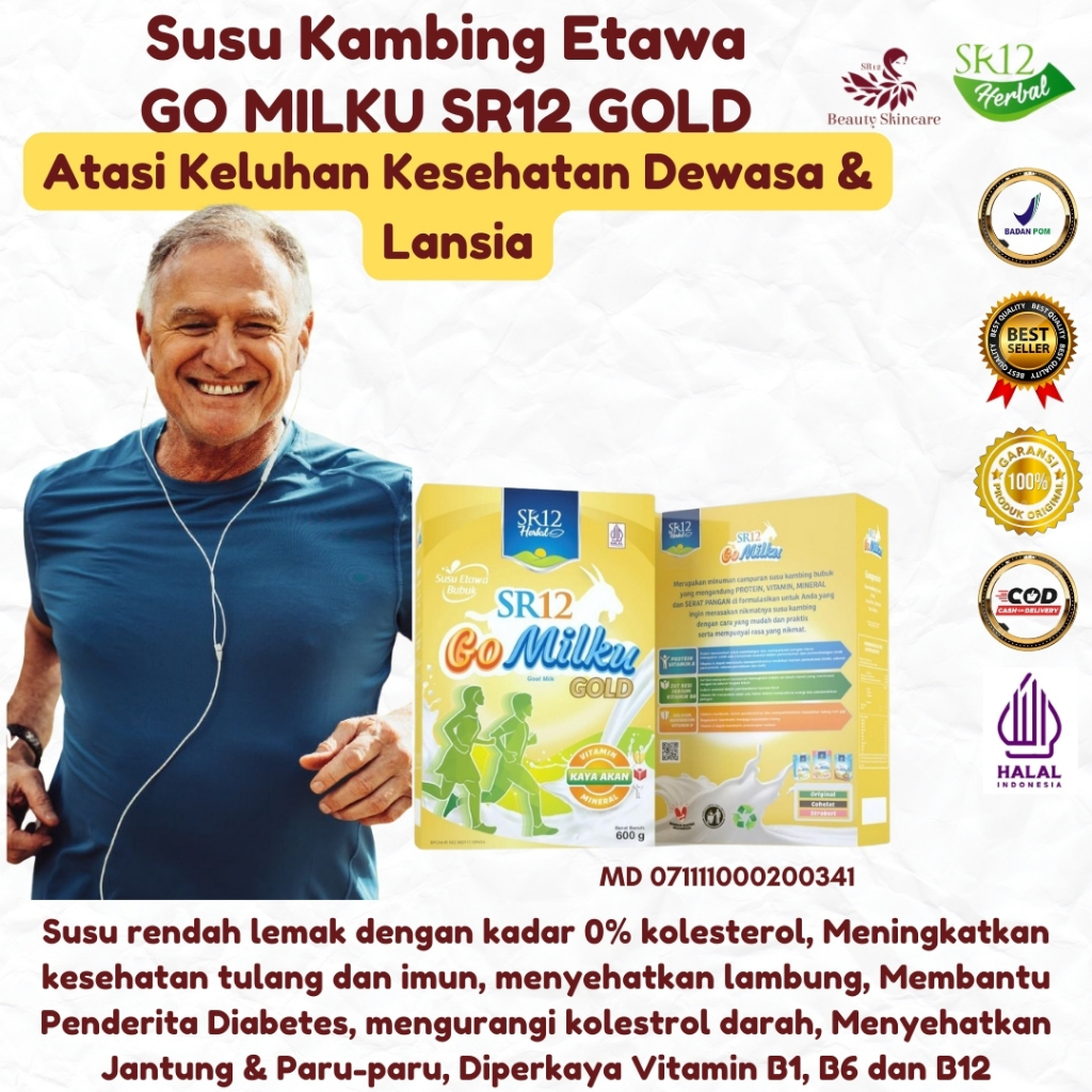 

Susu atasi Sendi Osteoporosis BPOM Susu Alami GOMILKU GOLD SR12 Dengan Kandungan Lengkap dan Gurih