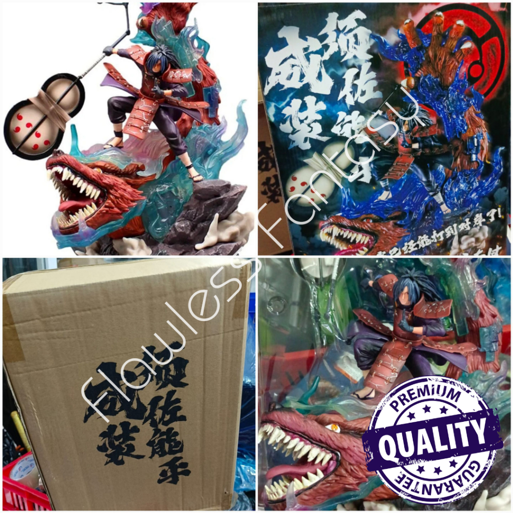 Naruto Uchiha Mandara X Kurama Kyuubi Susanoo Battle Statue