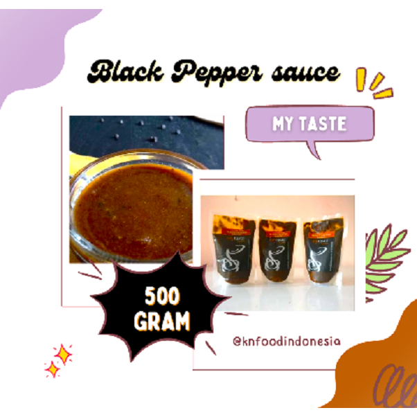 

Saus Lada Hitam My Taste 500grm / Sauce Blackpepper My Taste 500gr