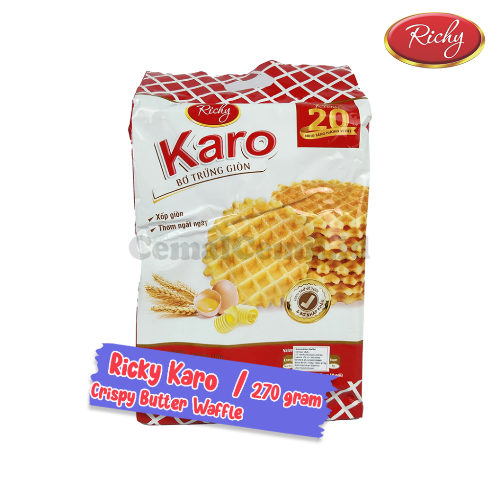 

Richy Karo Waffle Crispy Butter Wafel 150gr-270gr