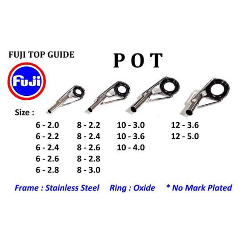 Cincin Ring Pancing Ujung Joran Fuji POT / BPOT