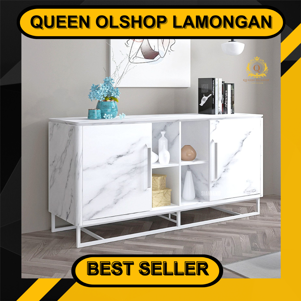 [PROMO] LEMARI BUFFET SIANTANO  SERBAGUNA CR MARBLE 160