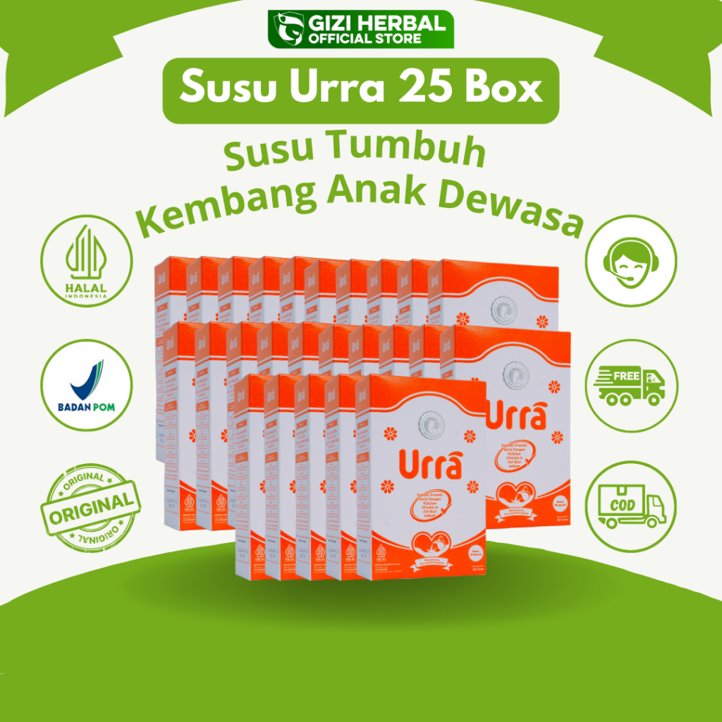 

Susu Urra 25 Box Susu Kambing Saanen Eropa Premium 100% Original