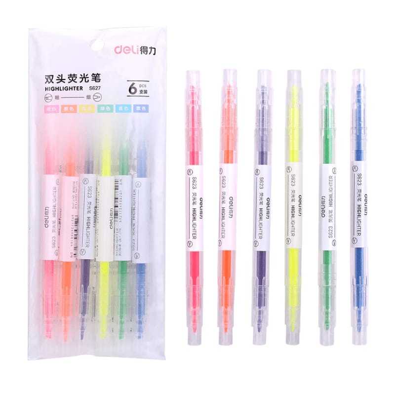 

Set Stabilo Warna isi 6 Highlighter Stabilo Warna Warni Isi 6pcs 2In1 2 Arah / Pensil Stabilo