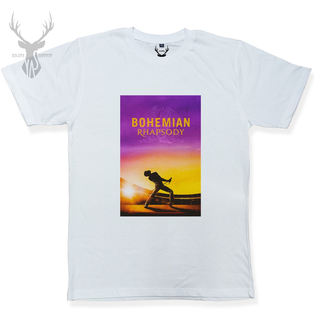 T-shirt Bohemian rhapsody queen | kaos band | kaos music