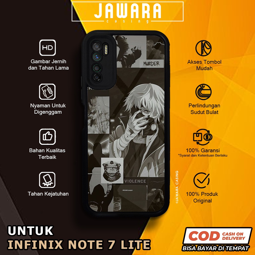 Case Infinix Note 7 Lite Casing Infinix Note 7 Lite [TKYG] Premium Glossy Case Hp Infinix Jawara Cas