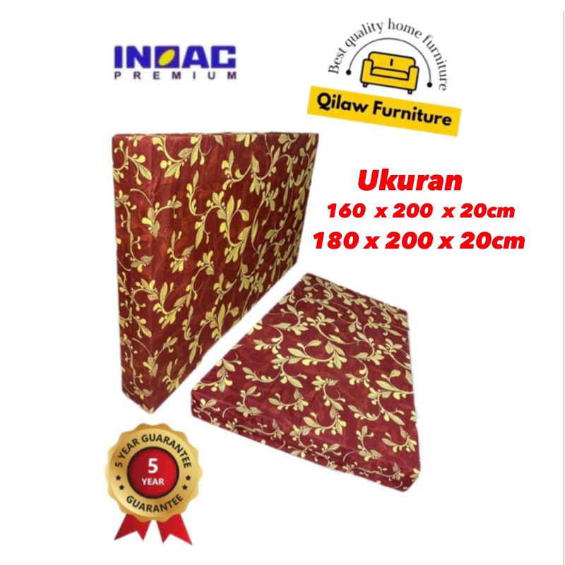 Kasur Busa INOAC Premium Tebal 20cm GARANSI 10 TAHUN