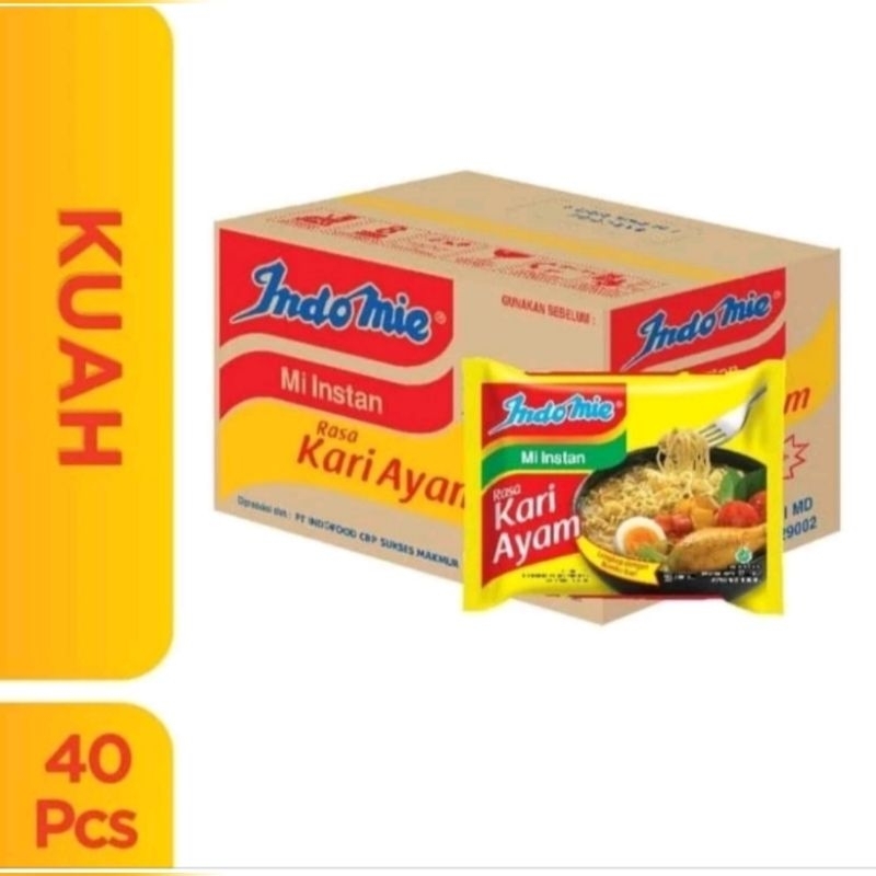 

Indomie Kari Ayam 1 dus isi 40