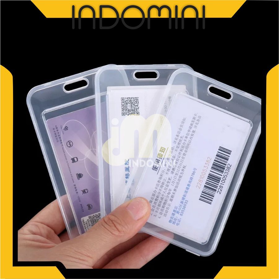 

INDOMINI FRAME BOX / card holder transparan box tutup / casing idcard / frame kartu id card S099