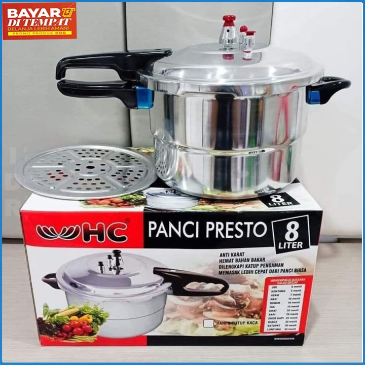 PRESTO VIRAL PANCI PRESTO 8 LITER HCM HAPPY CALL WAJAN PRESTO KOKOH Panci penanak nasi mengukus dagi