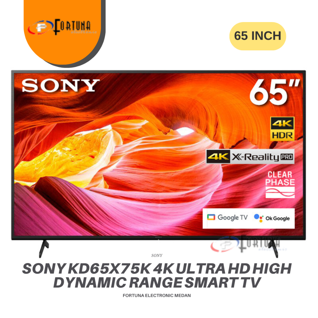 SONY KD-65X75K SONY BRAVIA 65 INCH X75K GOOGLE TV 4K HDR KD65X75K