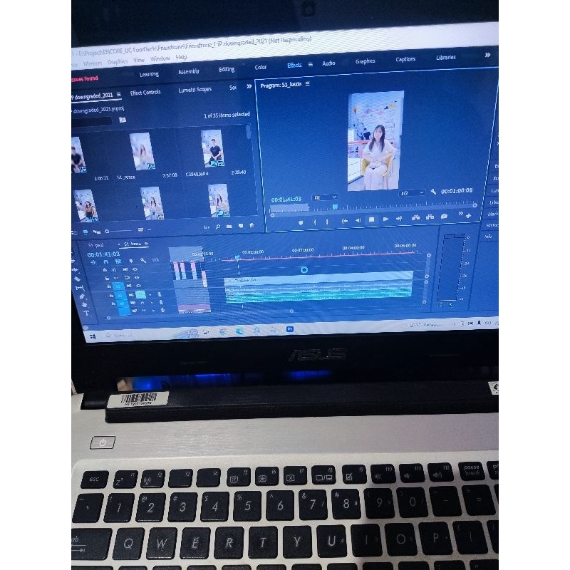 Second/Bekas Asus A46cb. SSD 256gb. RAM 8gb