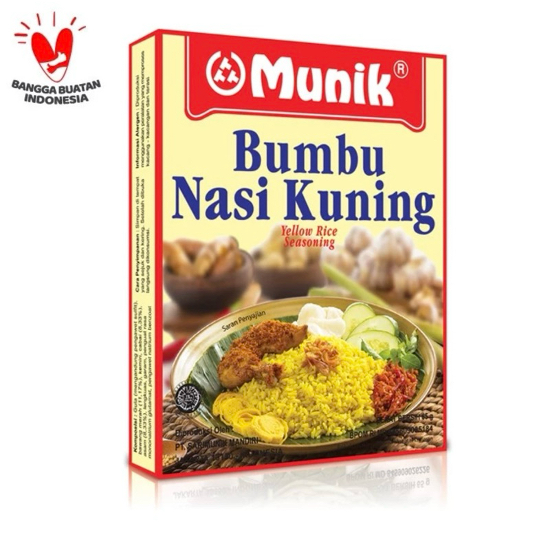 

Munik Bumbu Nasi kuning 65 Grm Enak Yummy