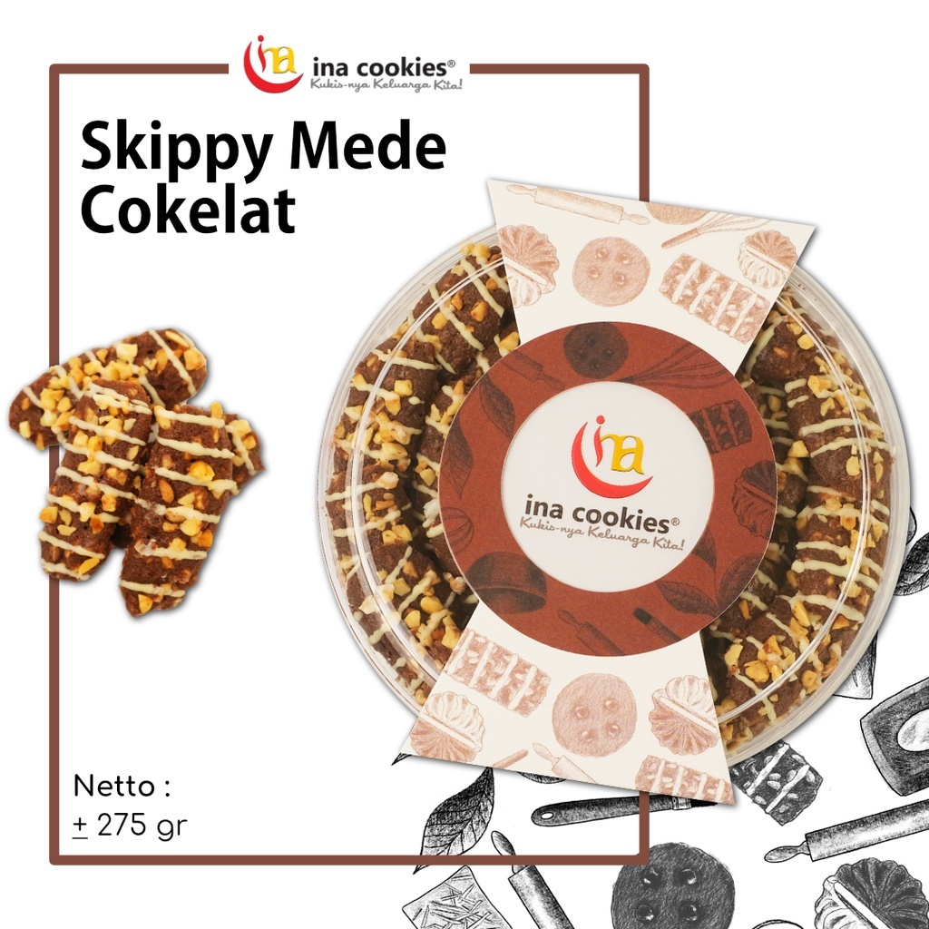 

INA COOKIES SKIPPY MEDE COKELAT KUE KERING PREMIUM ENAK - HAMPERS LEBARAN KELUARGA KANTOR - READY STOCK - INA COOKIES MALANG