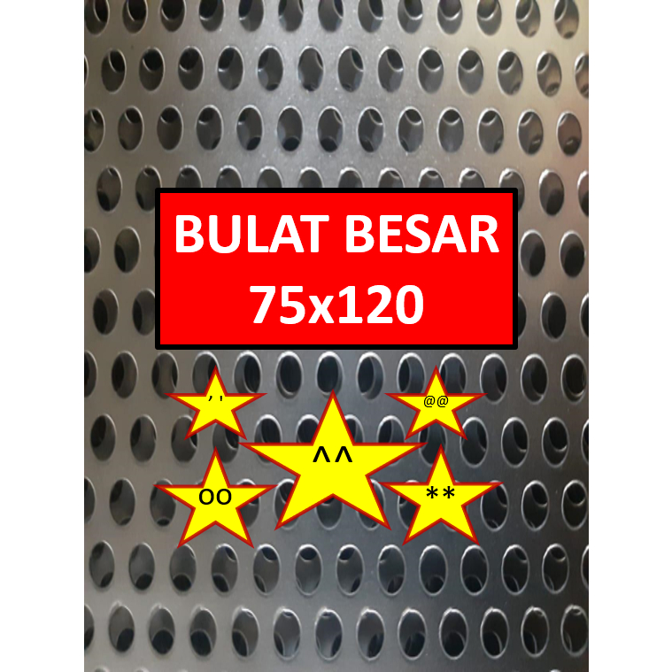 Plat Speaker - 75x120 - Grill Speaker - Plat Lubang - Ram Speaker