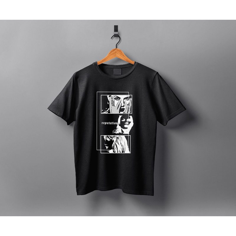 Taylor Swift Reputation T-Shirt Black Oversized Graphic Tee (Original Artwork)