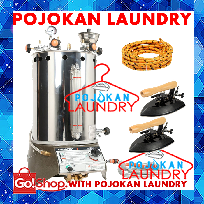 NAGAMOTO 25 Liter/GB 27/Tabung Setrika Nagamoto 25 Liter / Tabung Steam Boiler Laundry Otomatis 25 L