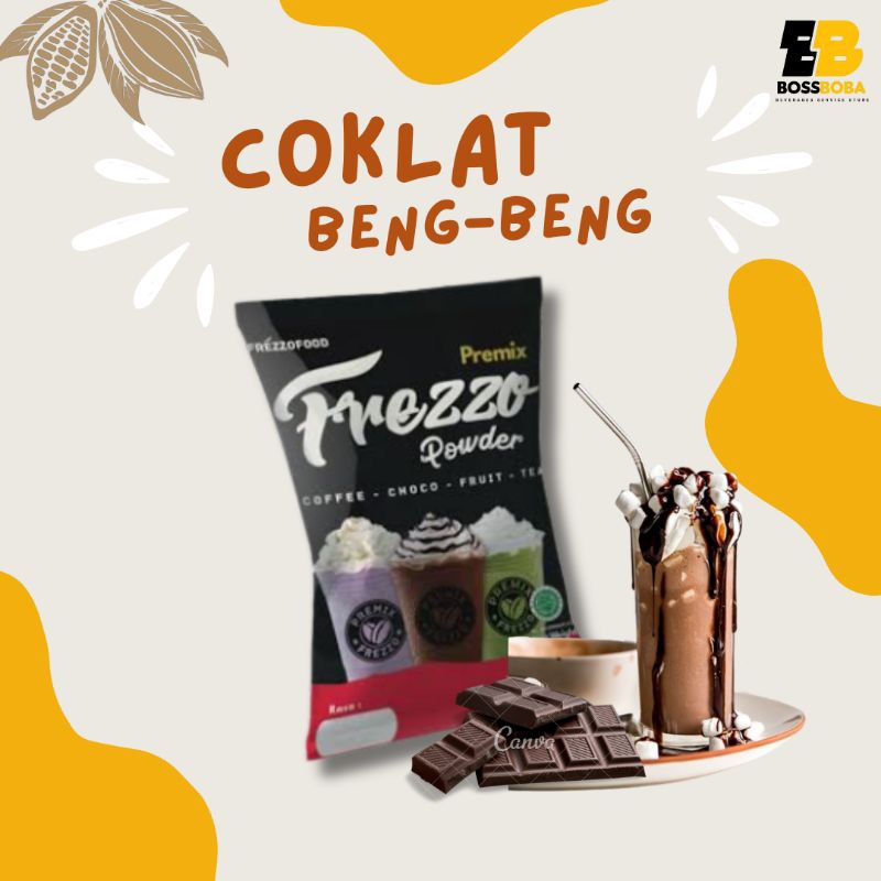 

Bubuk Minuman Rasa Coklat Beng-Beng Premix Frezzo Powder Drink 1kg/Minuman Kekinian Murah/Bossboba