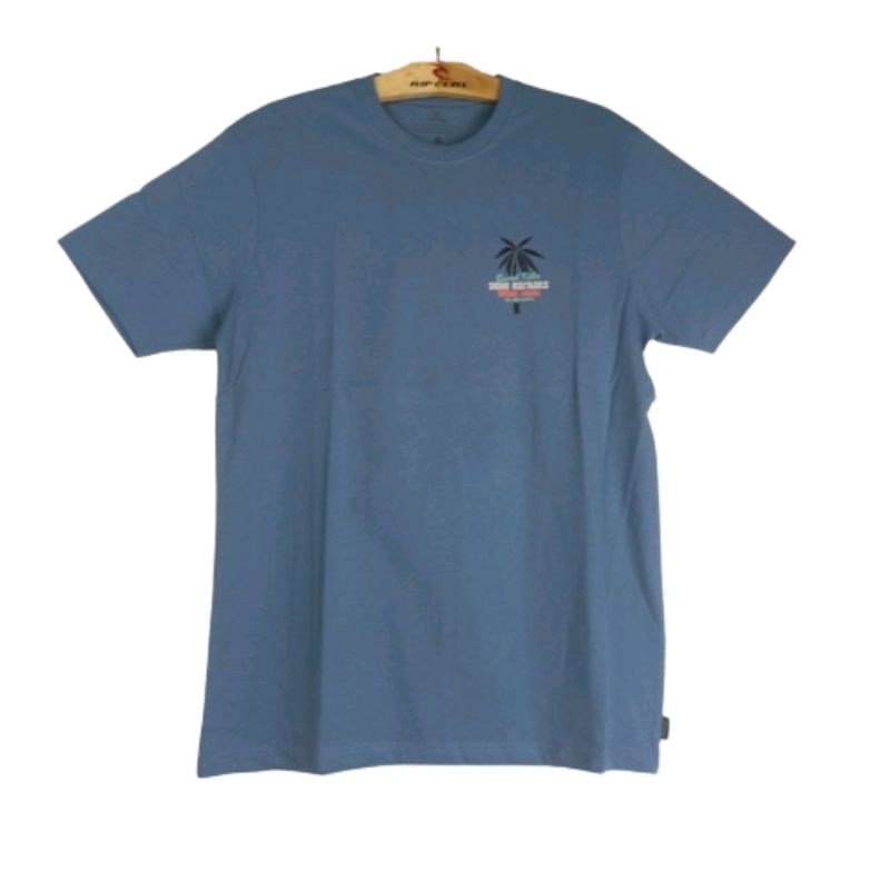 Kaos Ripcurl pria Original A22 Barel killa palm tee - blue gum