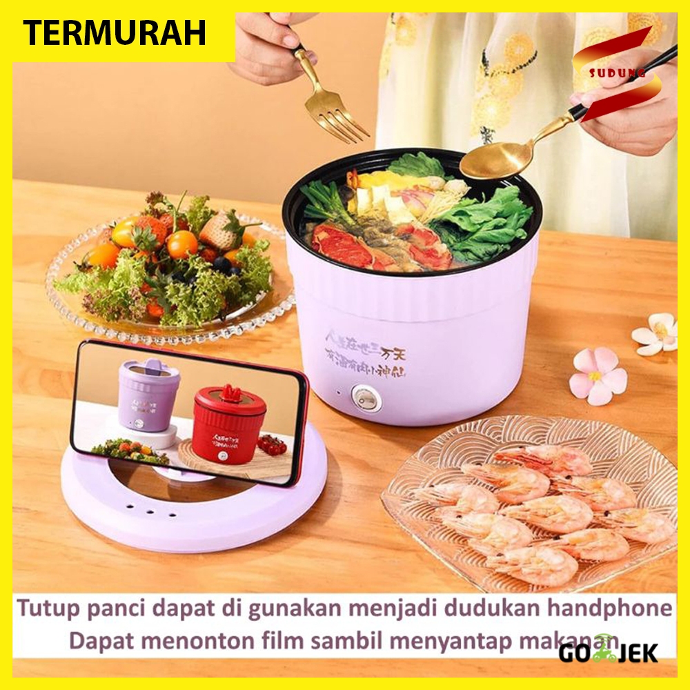 Magic Com Anti Lengket Panci Listrik Serbaguna Panci Elektrik Low Watt Portable