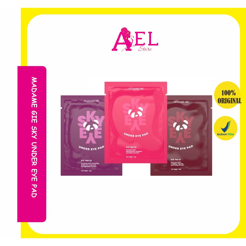AEL STORE - MADAME GIE SKY UNDER EYE PAD 01//02//03 100 % ORIGINAL TERMURAH