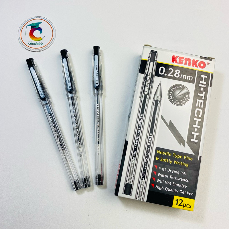 

Pulpen KENKO Hi-Tech-H Hitam 0.28 mm - 12 pcs
