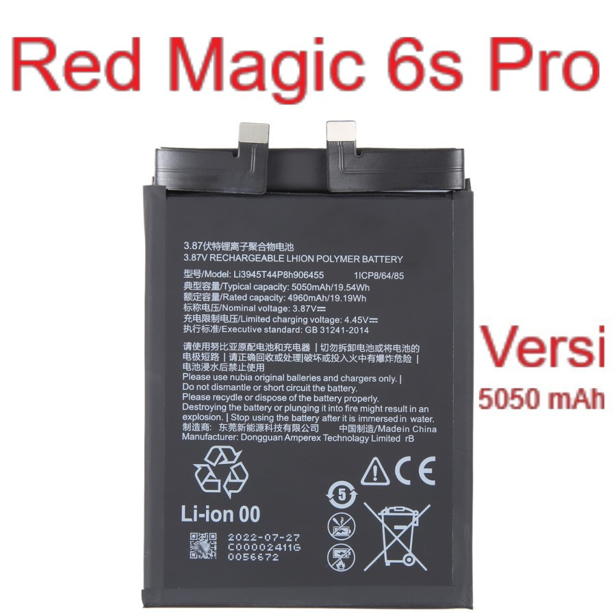 Baterai Nubia Red Magic 6s Pro