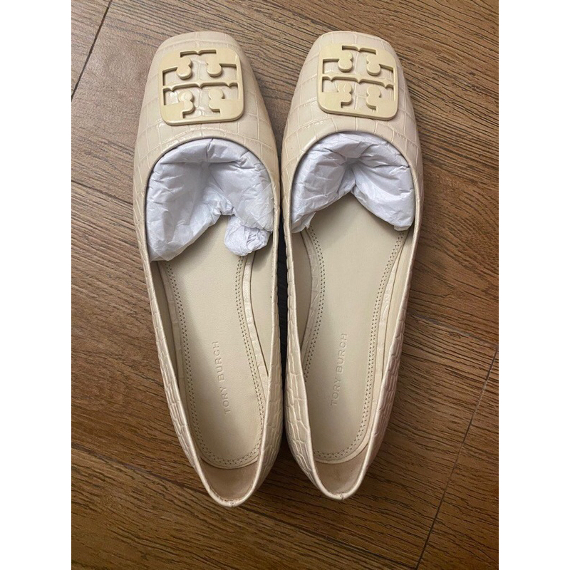 Tory Burch Georgia Ballet Soft Croco Emboss