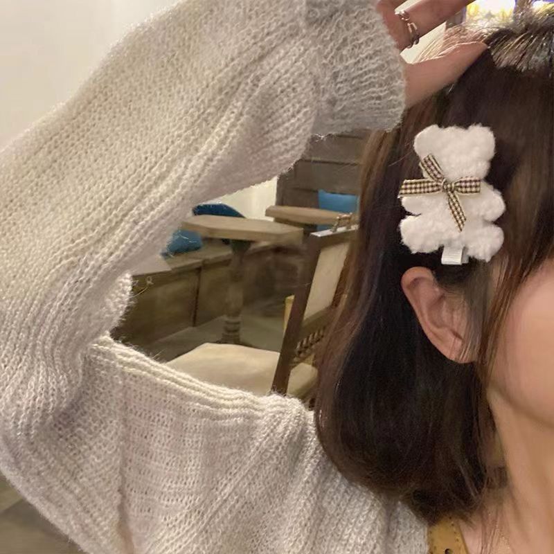 JEPIT RAMBUT BERUANG MEWAH AKSESORIS RAMBUT KLIP SAMPING LUCU JEPITAN RAMBUT