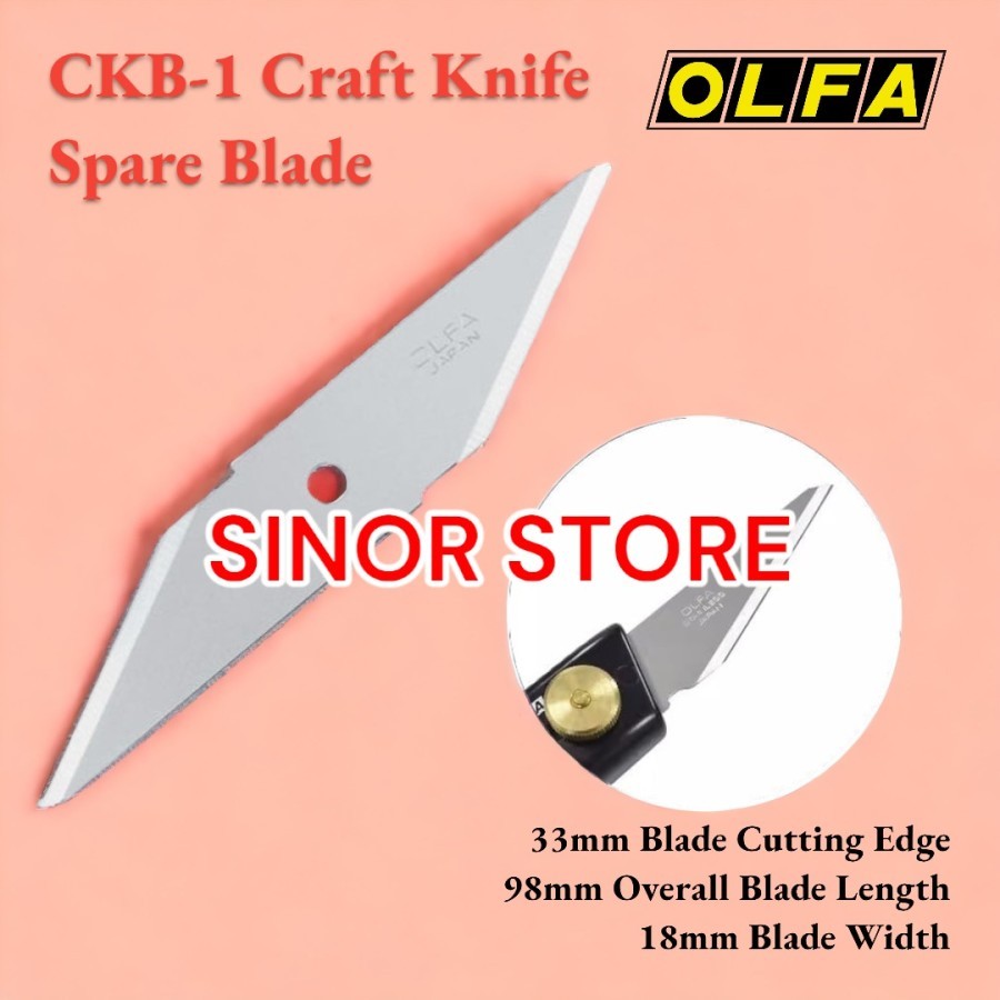 

REFILL Cutter CKB-1 OLFA Spare Blade for Craft Knife CK-1