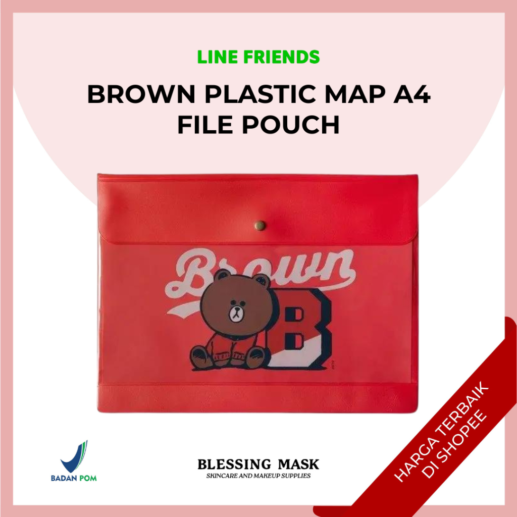 

PLASTIC MAP A4 FILE POUCH - LINE FRIENDS Accesories