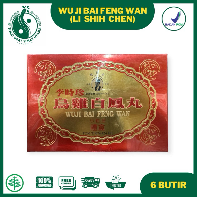 WU JI BAI FENG WAN LI SHIH CHEN / 6 butir / Melancarkan Haid / Wuji Chi Pai Fong Yen Yan Li Si Cen S