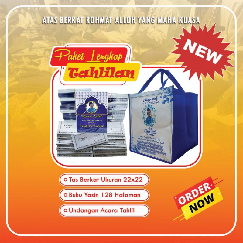 

Paket Tahlilan | Tas Berkat / Tas Hajatan | Buku Yasin | Undangan