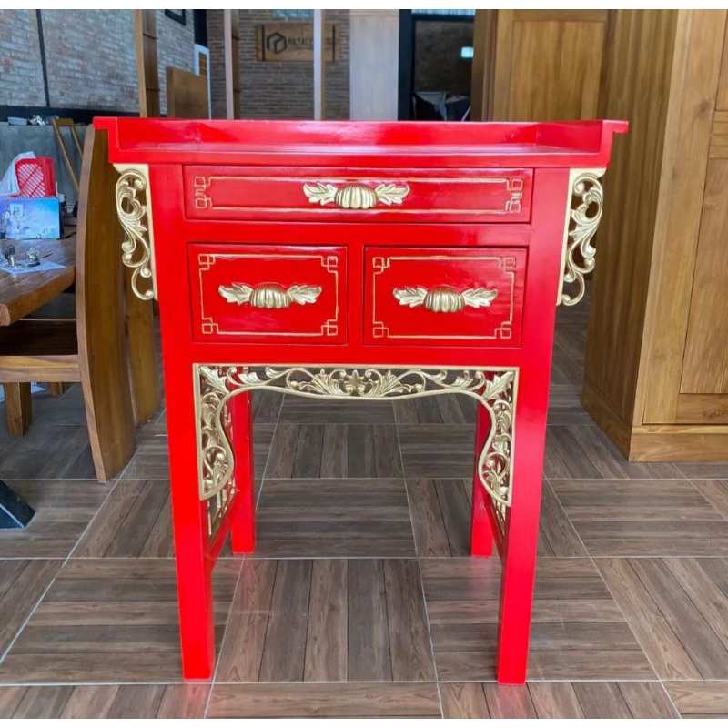 MEJA ALTAR UKIR JEPARA_MEJA SEMBAYANG CINA_MEJA SEMBAYANG DEWA_MEJA ALTAR RED DUCO