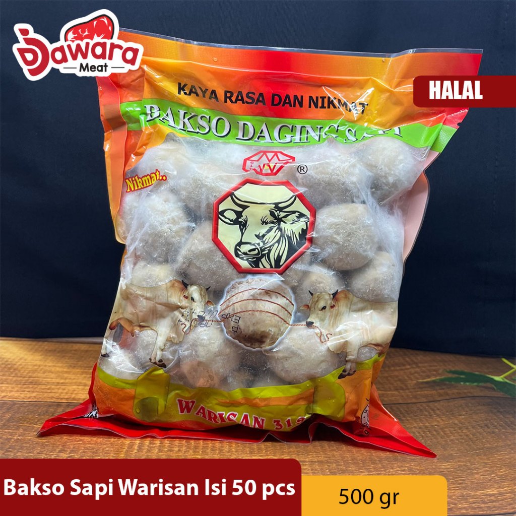 

Warisan Bakso Sapi Urat 50 Butir 600gr