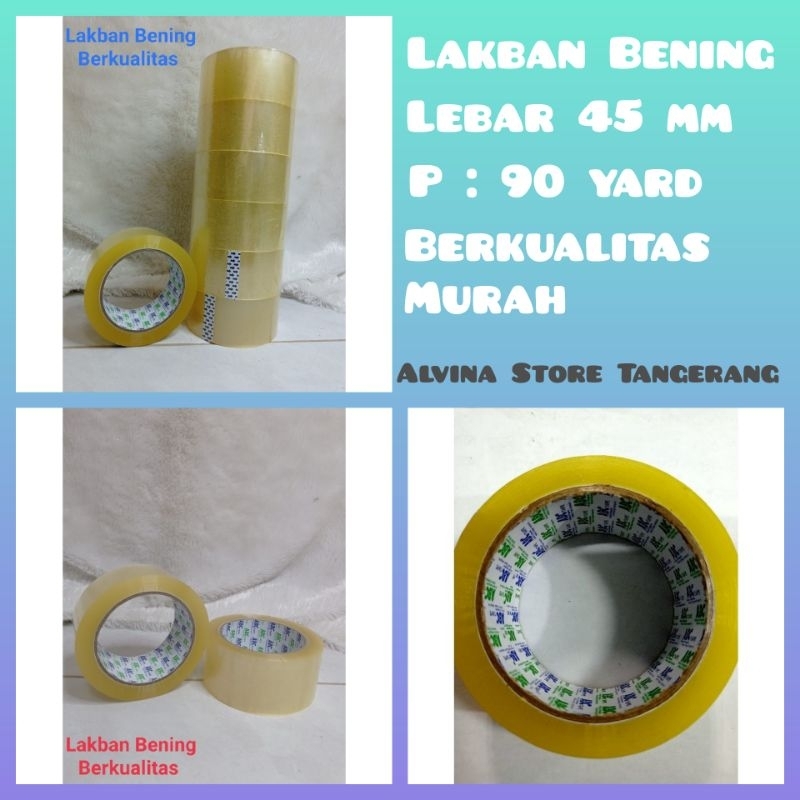 

Lakban Bening Per Roll / Lakban Bening Murah Dengan Daya Rekat Yang Kuat