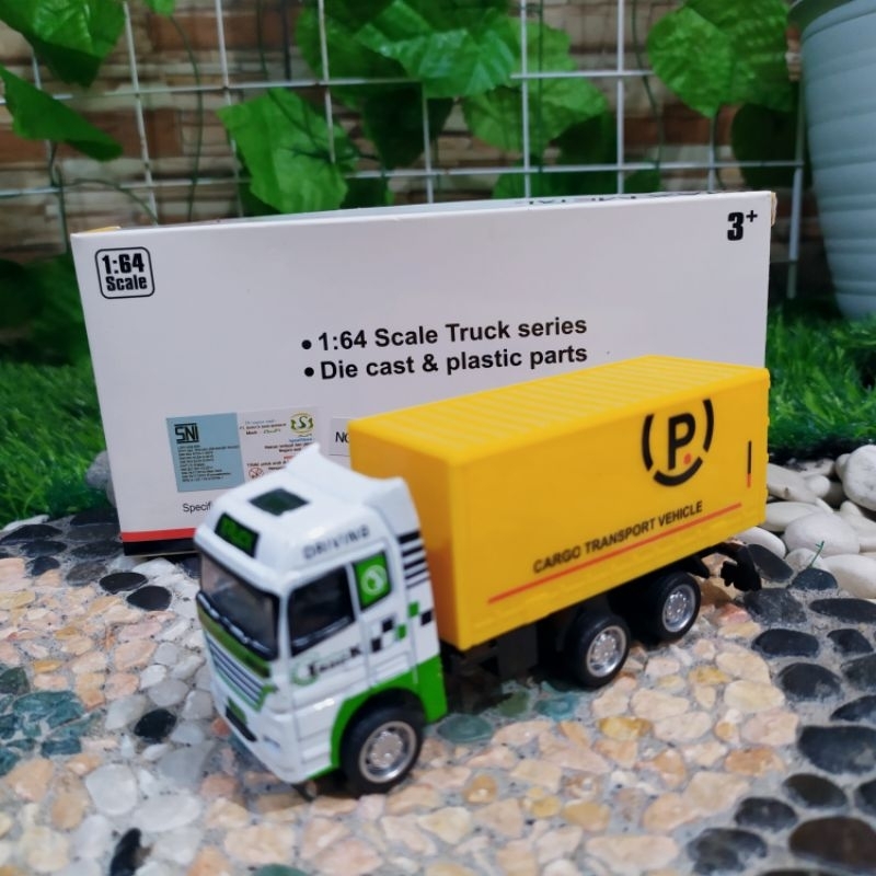 Mainan Diecast Mobil Truck Box Edukasi - Miniatur Truk polisi