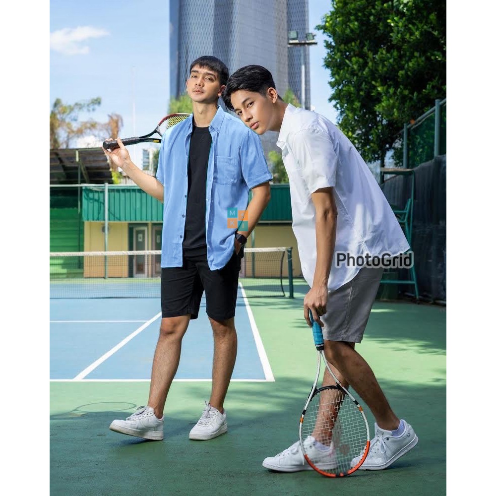 Kemeja Biru Denim Soft Lengan Pendek