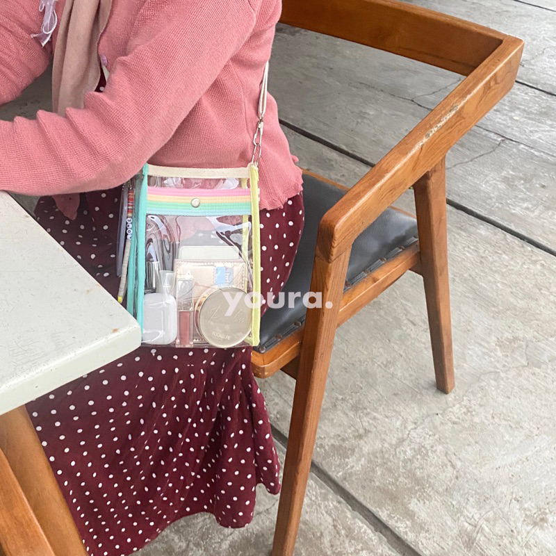 Gummy PVC Bag | PVC Sling Bag | Tas PVC Transparan | Tas Konser Kpop | Korean Bag | Gift