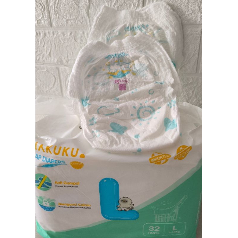 pampers makuku comfort fit size L non kemasan