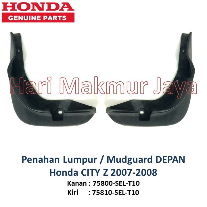 Penahan Lumpur DEPAN BELAKANG kanan kiri Mudguard Honda CITY Z 2007 2008 Mud Guard kepet original ba