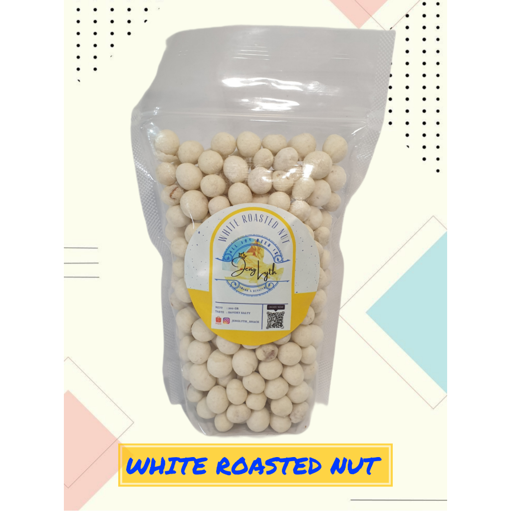 

Kacang Atom Putih White Roasted Nut Gurih Asin Renyah Snack Makanan Ringan Kualitas Terbaik Best Quality