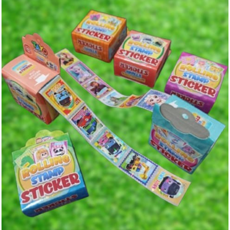 Mainan Anak Stiker Rolling / Rolling Stamp Stiker / Sticker Stamp Roll