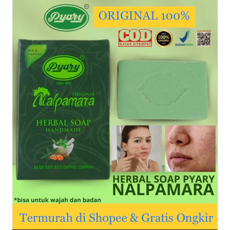 Sabun Nalpamara Pyary Arab Hijau Original Sabun pemutih badan Asli/ original Bpom