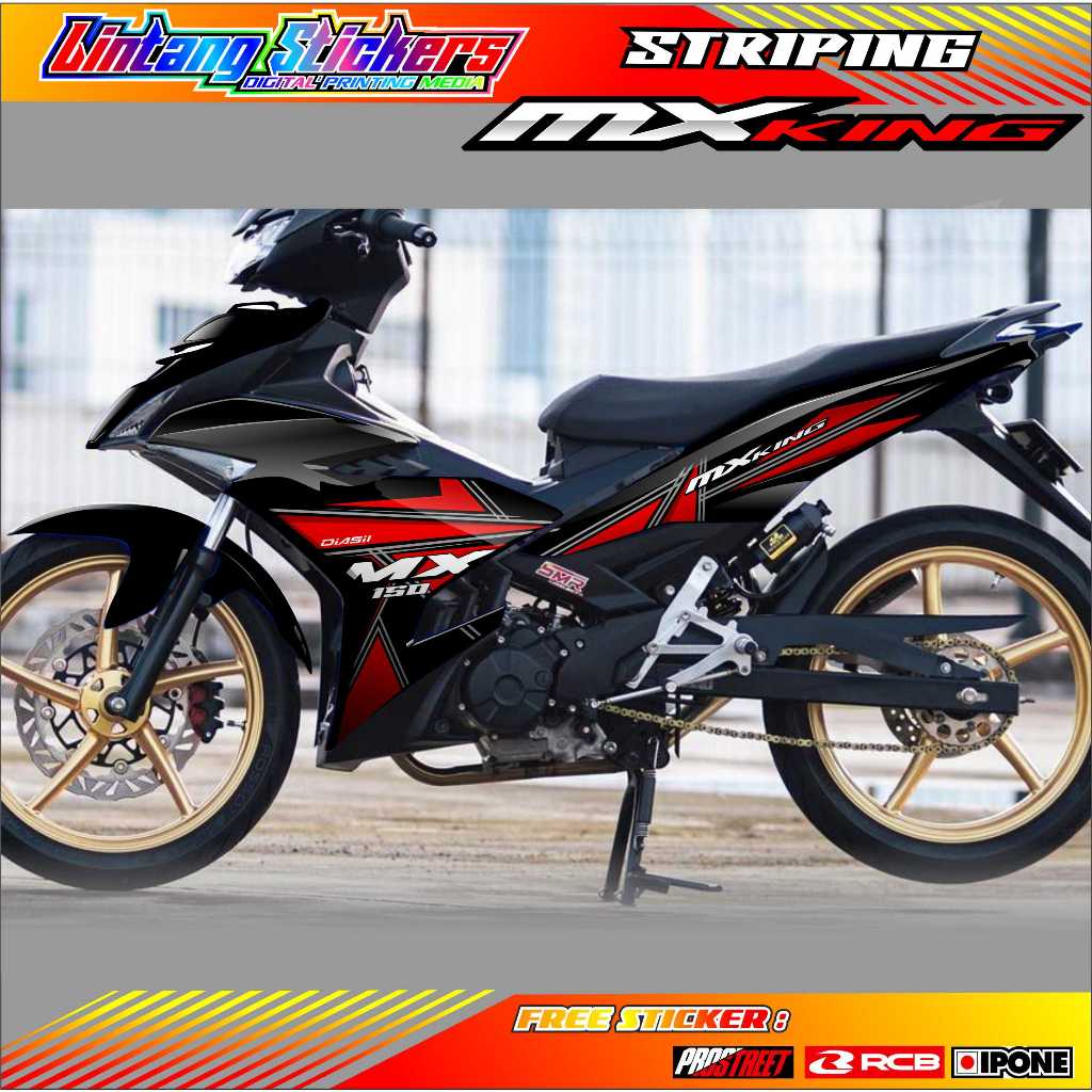 STRIPING VARIASI MOTOR YAMAHA MX KING 150 / STICKER LIST YAMAHA MX KING 150