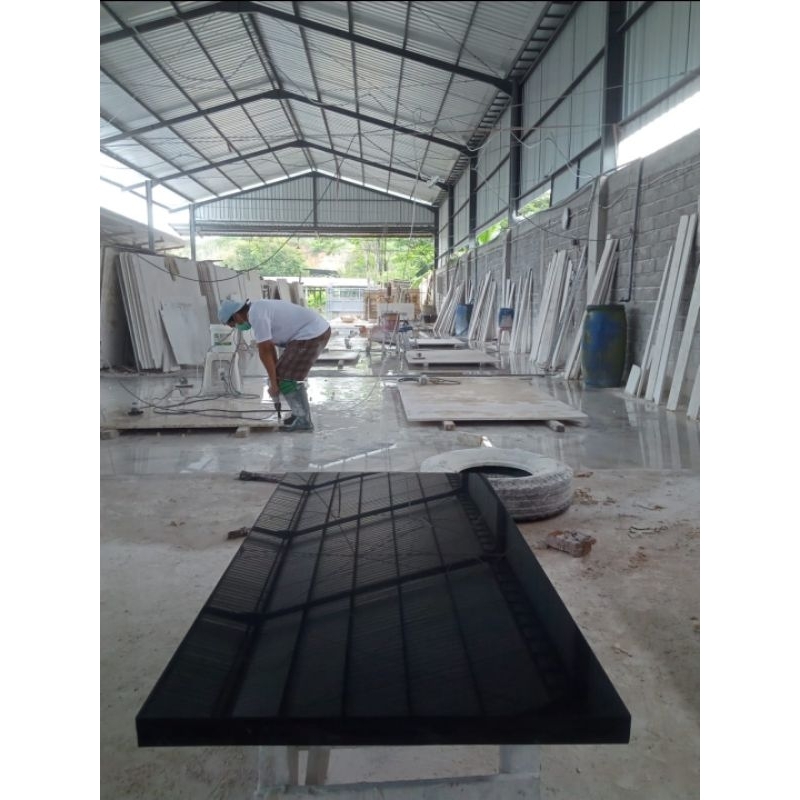 Top Table Granit Hitam Glossy Terlaaris