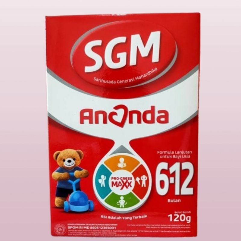 SGM Ananda 2 Susu Formula Bayi Bubuk Untuk 6-12 Bulan 120 gr